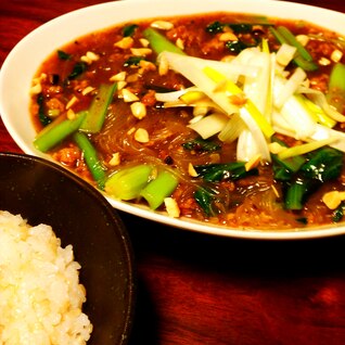 青梗菜の麻婆春雨〜楽々手づくり〜